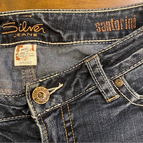 Silver Jeans 8 (30) Santorini Cropped Capris Low Rise Womens Stretch Jeans - Picture 5 of 10